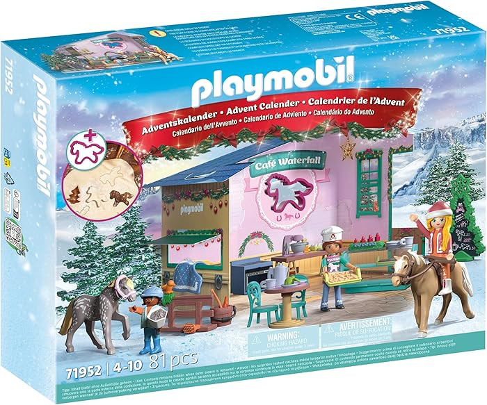 PLAYMOBIL Advent Calendar: Christmas at the Rider Café | Amazon (US)