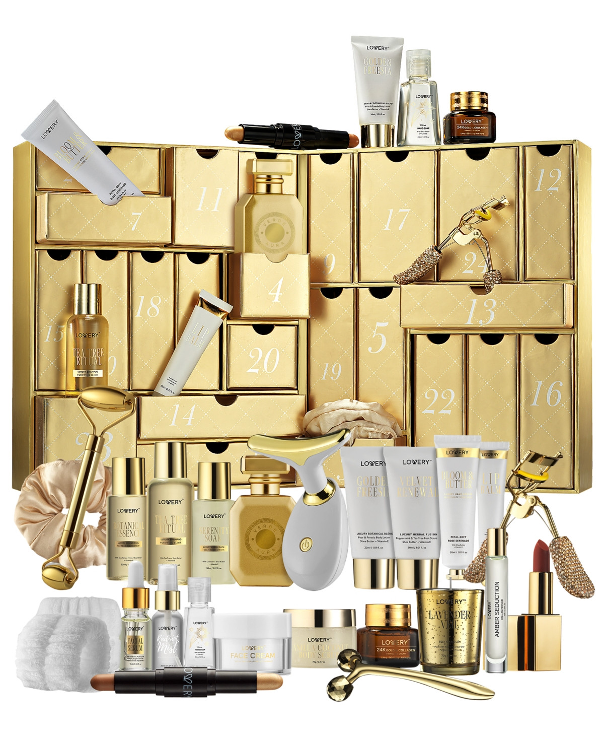 Lovery 24-Pc. Luxury Skincare and Beauty Advent Calendar Set | Macy's