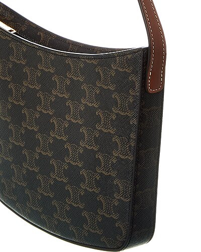 Triomphe Classic Panier Coated Canvas & Leather Shoulder Bag | Gilt & Gilt City