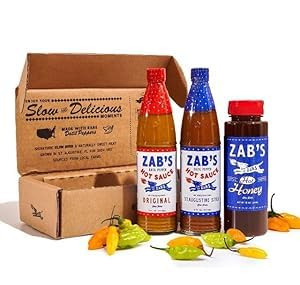 Zab's Hot Sauce 3-Pack Gift Set | Made with Signature Slow Burn Datil Peppers | Original, St. Aug... | Amazon (US)