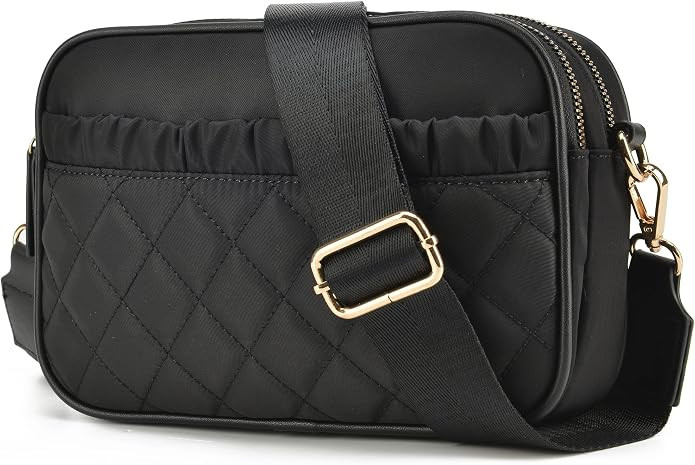lola mae Crossbody Bags for Women Quilted Nylon Travel Shoulder Purse | Amazon (US)