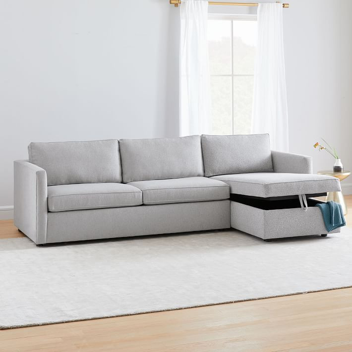 Harris 2-Piece Chaise Sectional w/ Storage | West Elm (US)