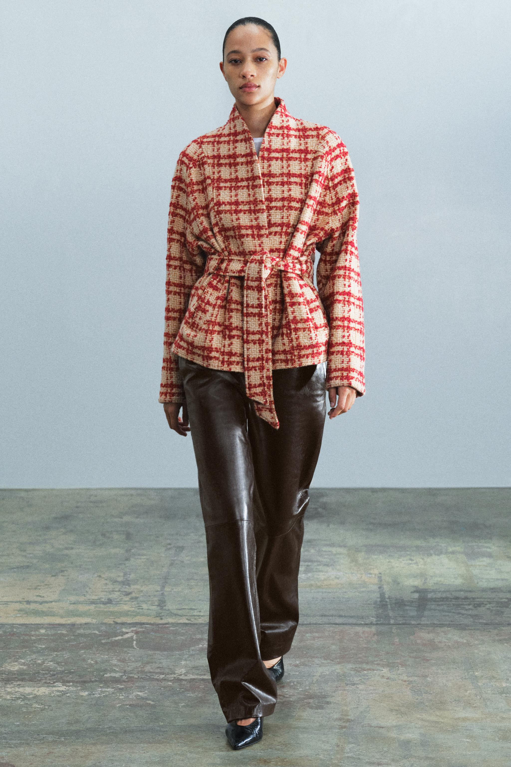 ZW COLLECTION BELTED WOOL JACKET | Zara US