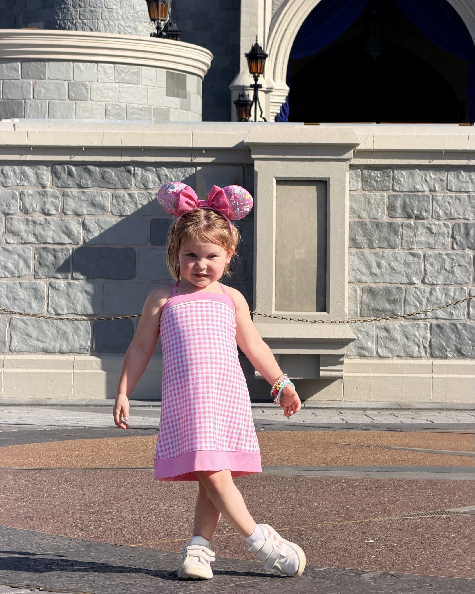 Disney toddler outfit 🎀

My grand daughter Parker’s pink gingham Magic Kingdom look matched her mama perfectly for our Disney day. We found the sweetest pieces from Target, Marshall’s, Amazon, and Academy to create the cutest coordinated park outfit.

Her Target gingham dress matches mom’s, paired with Minnie ears, comfy Adidas sneakers for park days, and a colorful bracelet stack she loves.

Sharing everything here to recreate this Disney toddler outfit idea 💗

#disneytoddleroutfit
#disneyoutfit
#disneyfamilyoutfits
#disneystyle
#minnieear

Disney Toddler Outfit 🎀

• Pink gingham dress — Target (girls section)
• Minnie ears — Marshall’s
• Adidas sneakers — Academy Sports
• Colorful bracelet stack — Amazon


#LTKKids #LTKootd #LTKBump