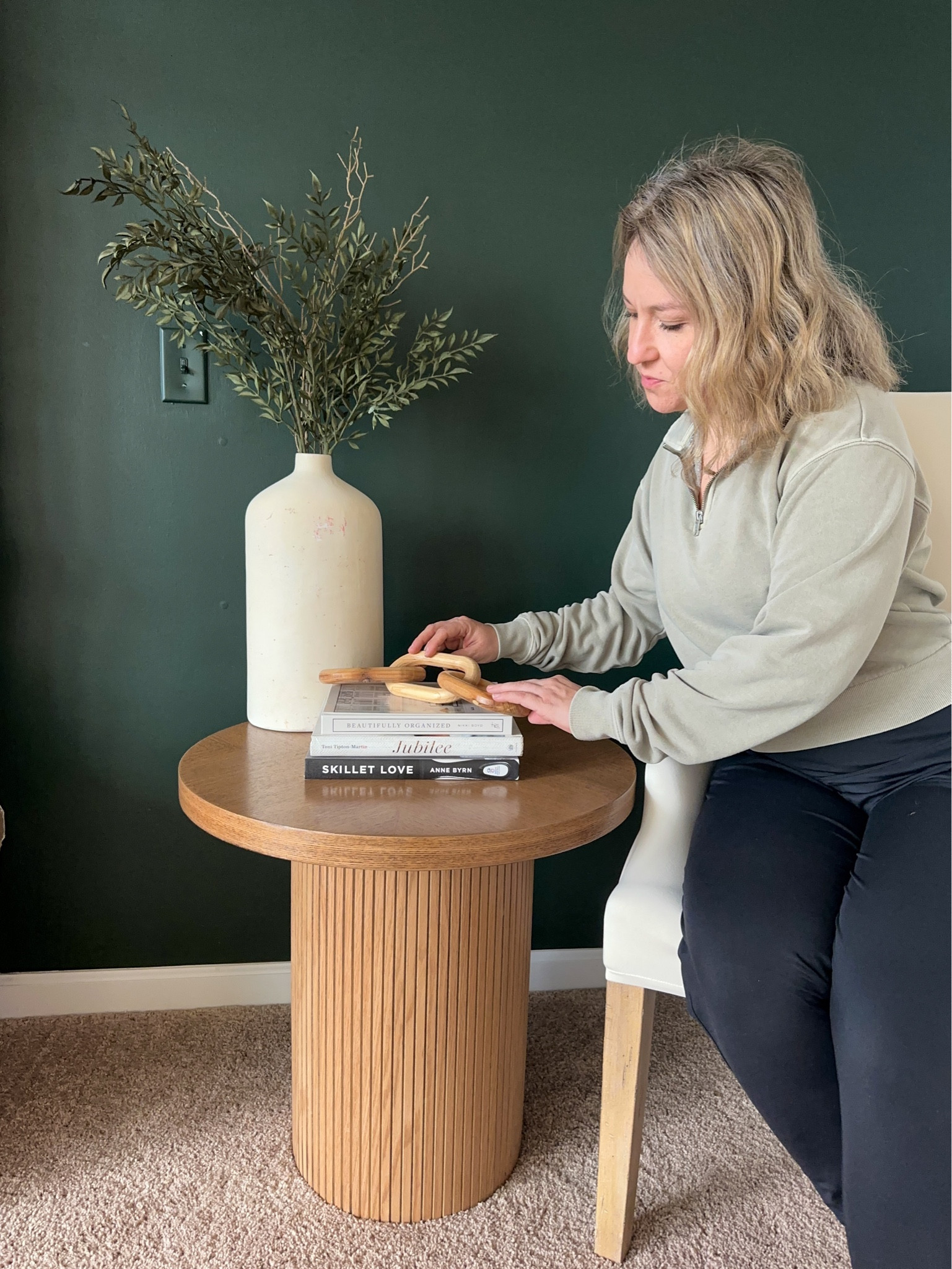 New side table makeover that just used some pole wrap and a Quik Tube.  They are used to mold concrete so they are really sturdy and only $13 🙌 

#LTKhome