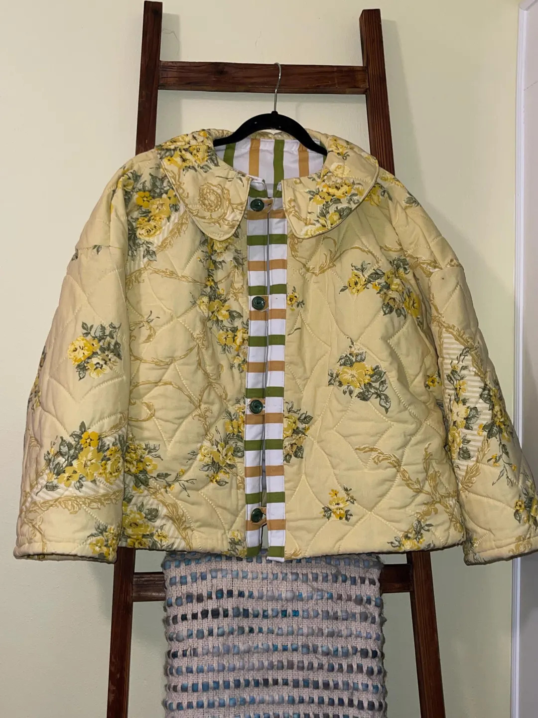 Upcycled Quilted Jacket Made from Vintage Bedspread | Handmade Boxy Quilt Coat | Fully Lined One ... | Etsy (US)