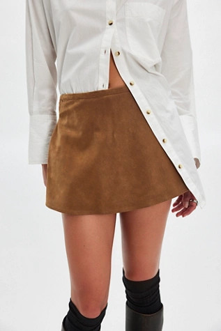 We The Free Paradise Found Suede Skort | Free People (Global - UK&FR Excluded)