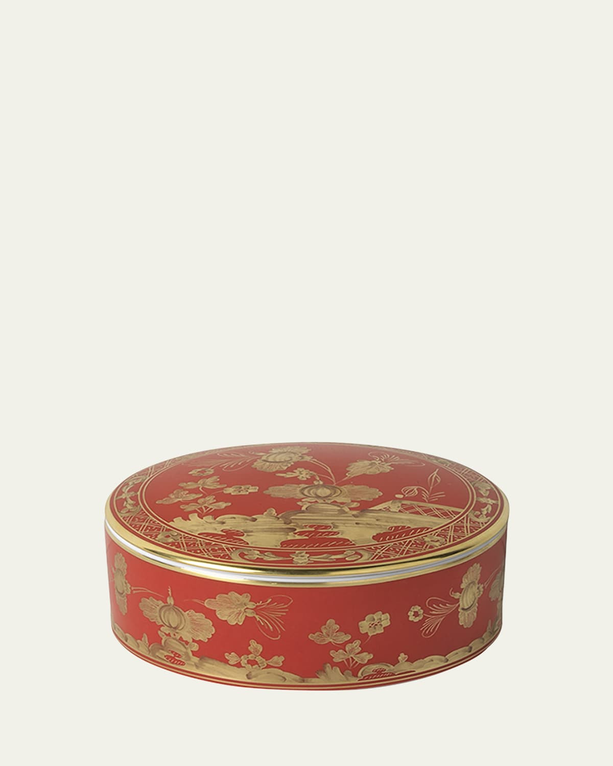 Red Oriente Italiano Round Trinket Box | Bergdorf Goodman