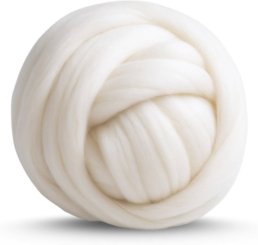 Revolution Fibers Merino Wool Roving 1 lb (16 Ounces) for Spinning | Soft Chunky Jumbo Yarn for A... | Amazon (US)