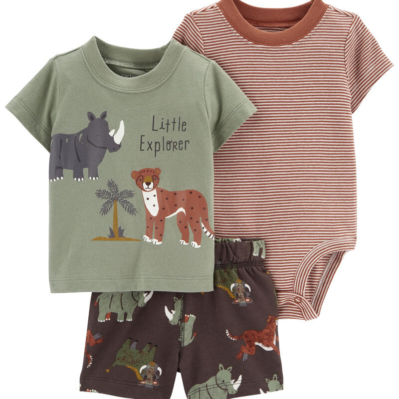 3-Piece Explorer Little Short Set | Carter's