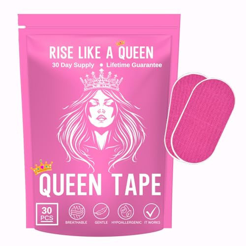 Queen Tape (30 Pack) Pink Tape Pain Free Removal, Hypoallergenic, Latex Free & Gentle On Skin - Skin Friendly Adhesive Cotton Tape | Amazon (US)