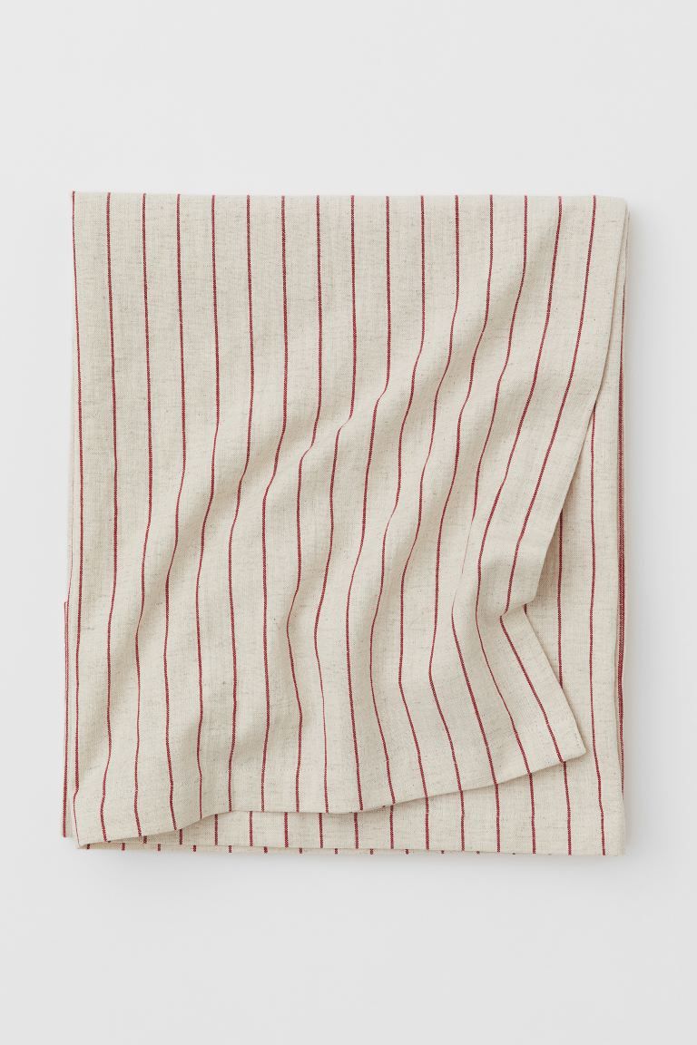 Striped Linen-blend Tablecloth | H&M (US)