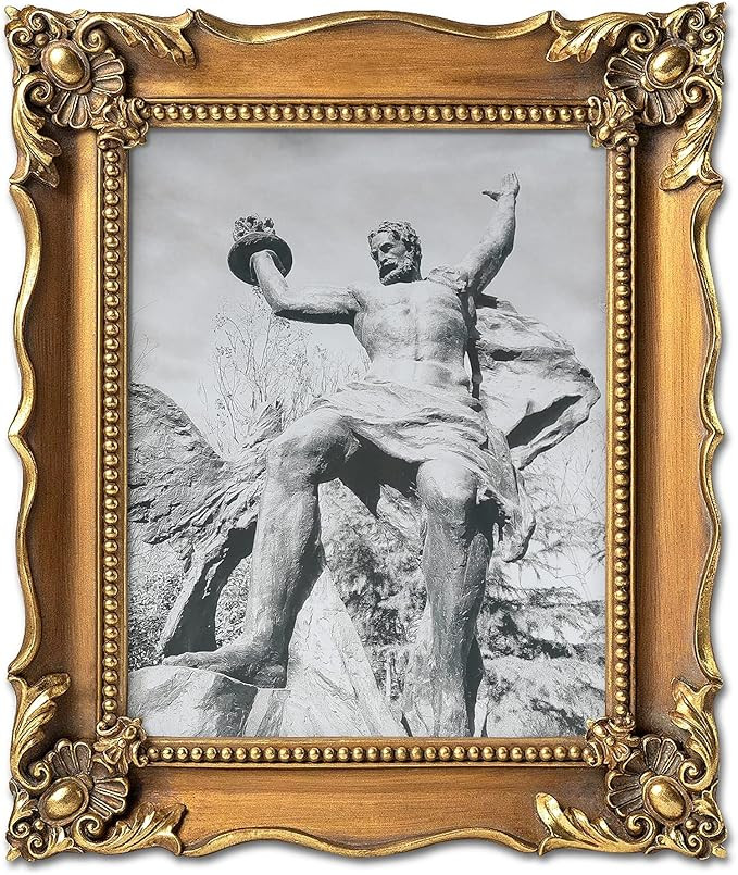Weresin 8x10 Picture Frames Vintage Photo Frame Gold with Glass Front Antique Picture Frame for T... | Amazon (US)