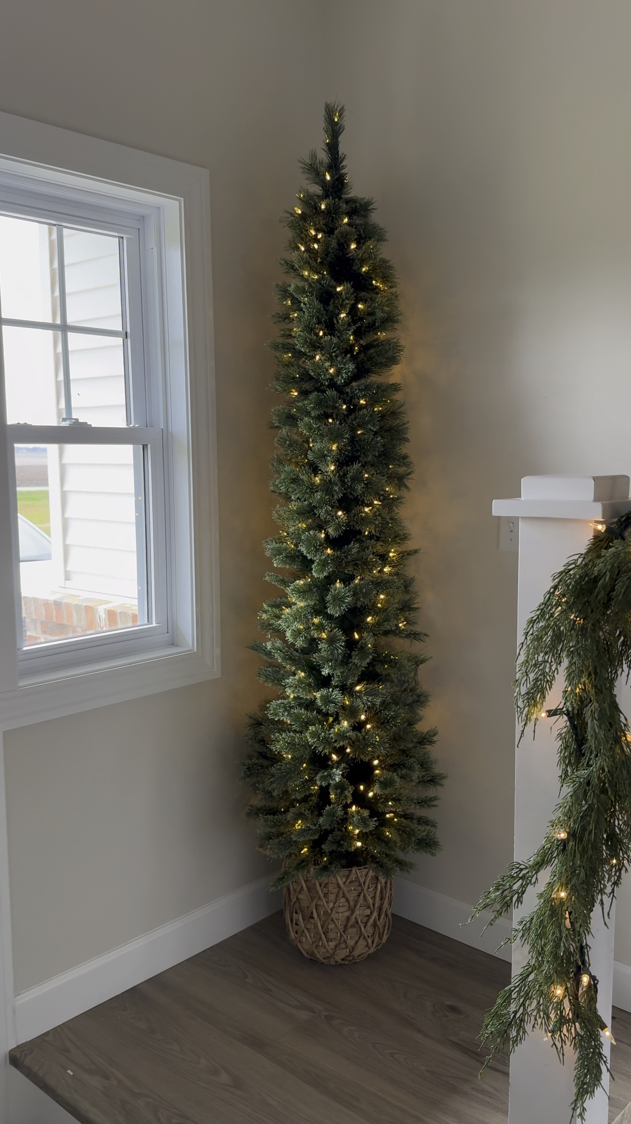 Perfect pre lit Christmas tree for a tight corner!

#LTKHome #LTKHoliday #LTKSeasonal