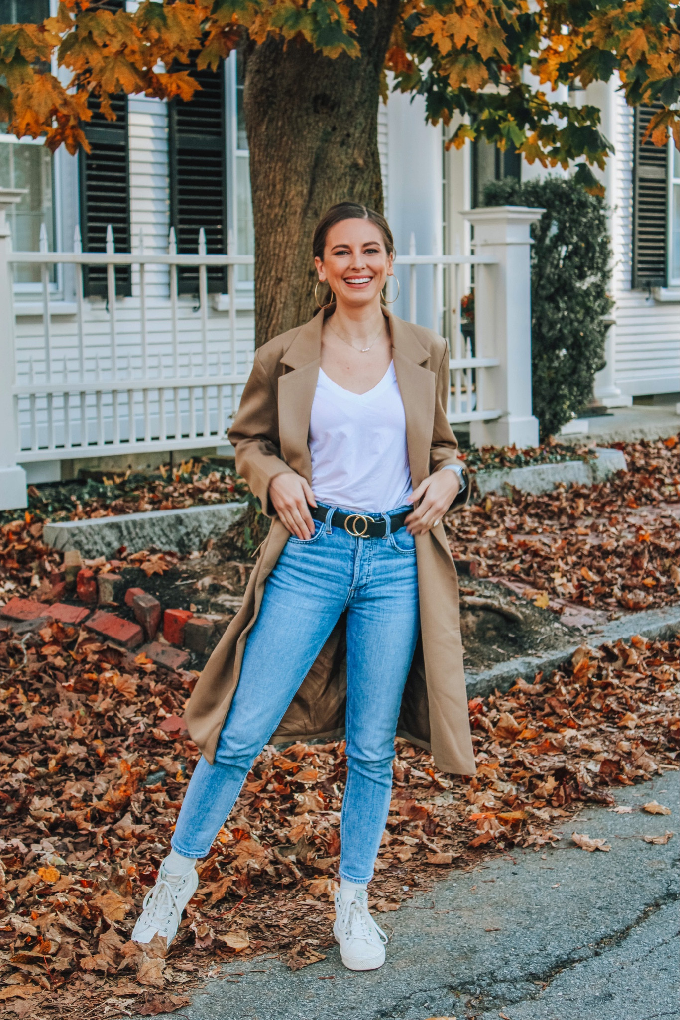 Classic style, trench coat, sneaker style, easy outfit, under $100 jacket, cute staple pieces

#LTKfindsunder100 #LTKstyletip #LTKHolidaySale