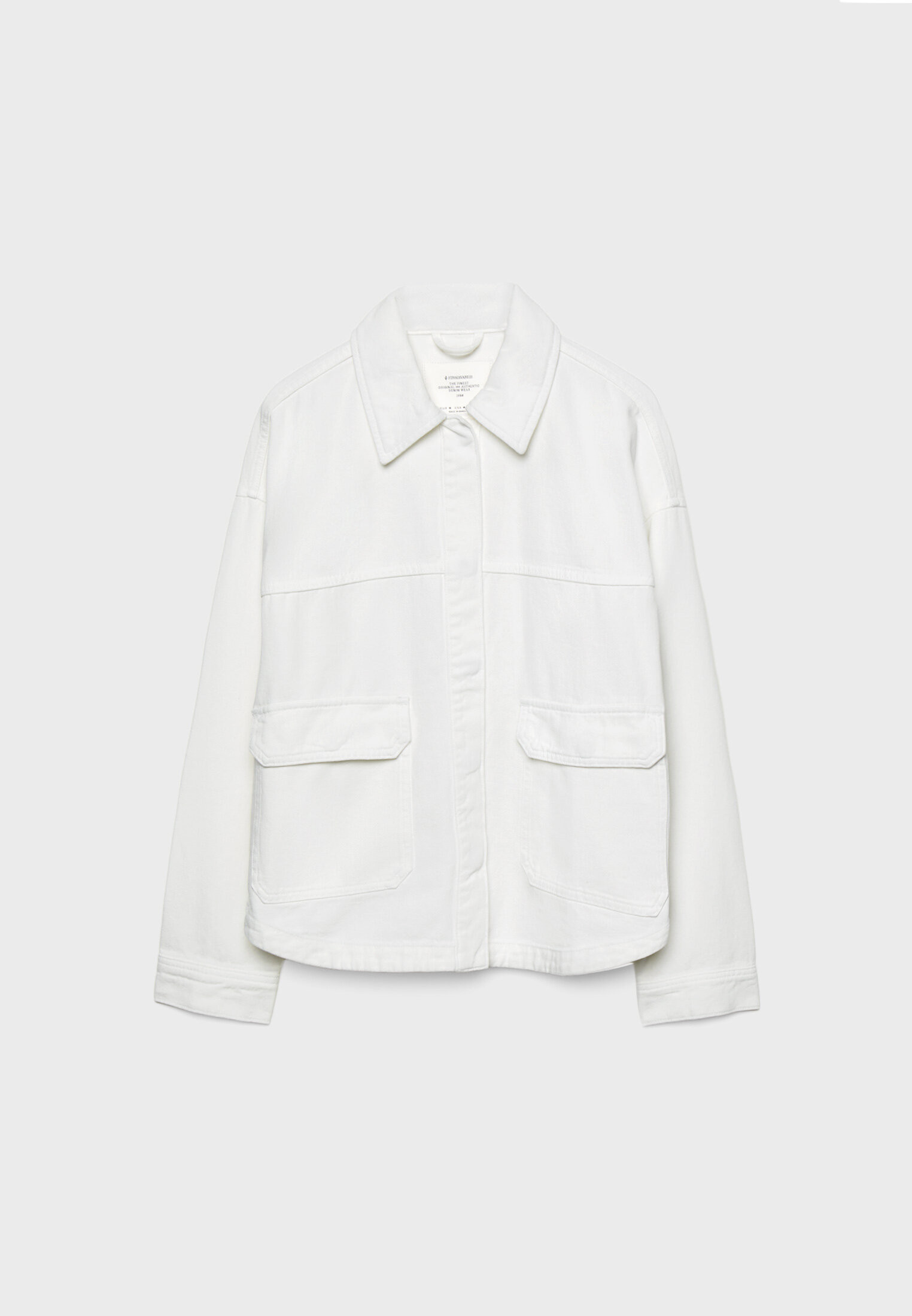 Twill overshirt met zakken - Mode voor dames | Stradivarius Netherlands | Stradivarius (NL)