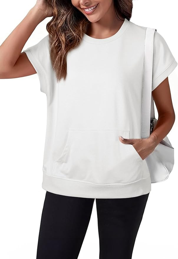 SHEWIN Women Summer Trendy Sweatshirt Casual Dressy Shirts Work Tops 2026 | Amazon (US)