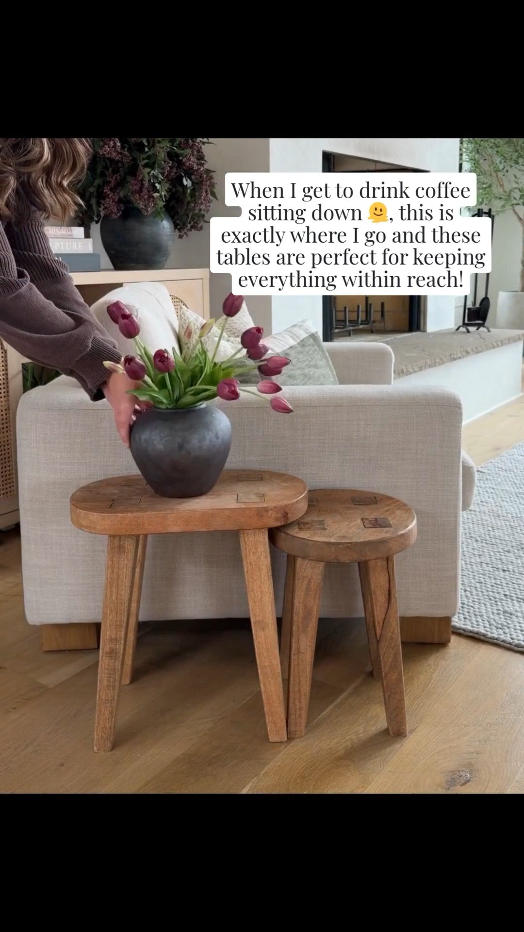 A simple wood stool is one of those pieces you’ll find yourself using in every room of the house. 🤎

I love decor that’s both beautiful and functional, and this one does it all. It works perfectly as a side table, an extra seat when you need one, a plant stand, or a spot to style candles, books, and your favorite decorative accents.

Its timeless design blends with just about any style, making it one of those versatile finds you’ll keep moving from room to room. Sometimes it’s the simplest pieces that have the biggest impact on making a home feel warm, layered, and thoughtfully styled.

#LTKHome #LTKvlog #LTKmomlife