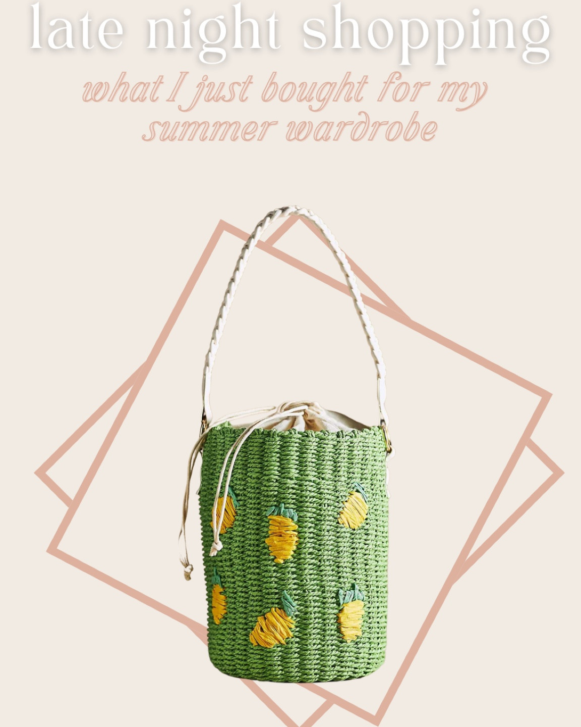 RAFFIA BUCKET BAG curated on LTK