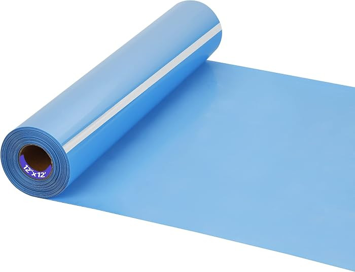 HTV Iron on Vinyl 12Inch by 25ft Roll HTV Heat Transfer Vinyl for T-Shirt HTV Vinyl Rolls for All... | Amazon (US)