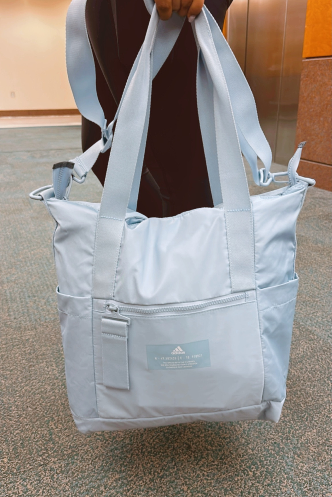 All in one tote bag. Diaper bag. Maternity bag. Travel bag. Weekend bag. Weekender bag. Adidas tote bag. Adidas fitness bag. Gym bag. New moms bag. Crossbody bag. Luggage trolley strap. 

#LTKfitness #LTKitbag #LTKtravel