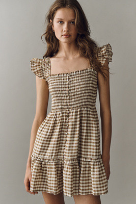 Peregrine 100% European Linen Mini Dress | Anthropologie (US)