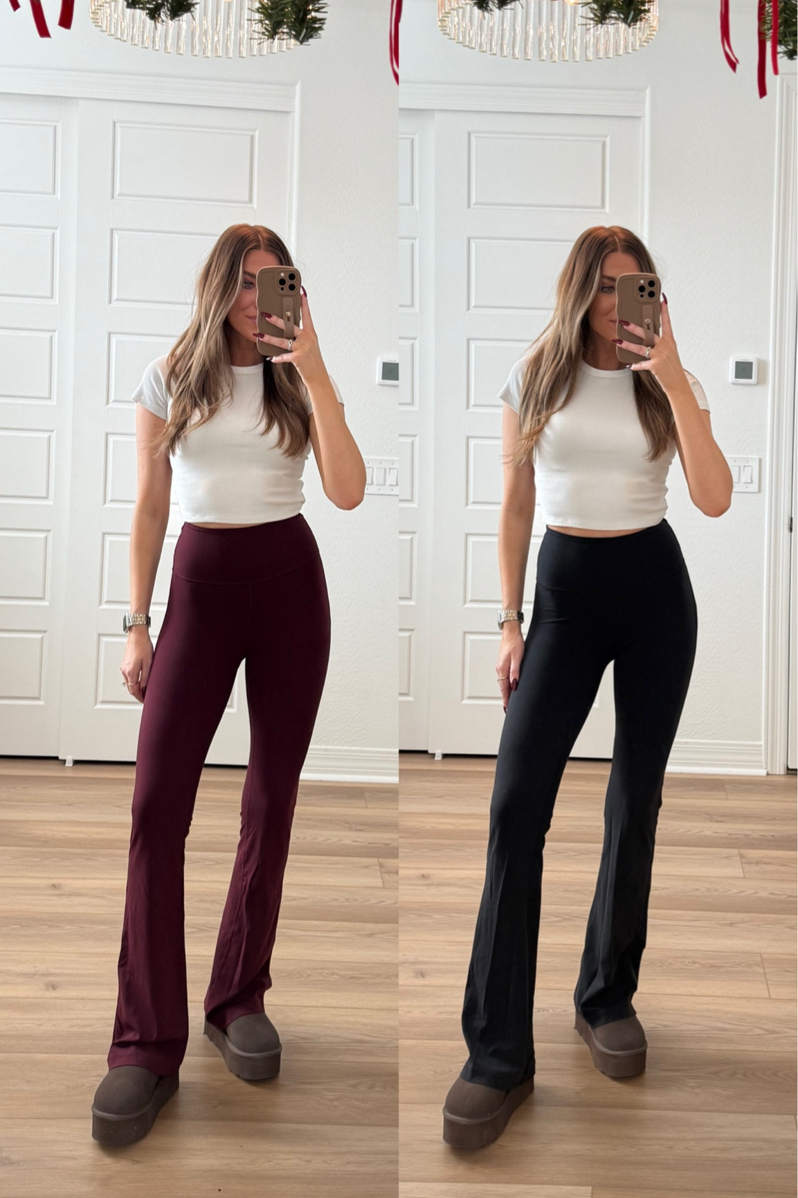 My fave flare pants!!! I get the regular length and wear a size 4! Perfect gift idea!!! 

#LTKGiftGuide