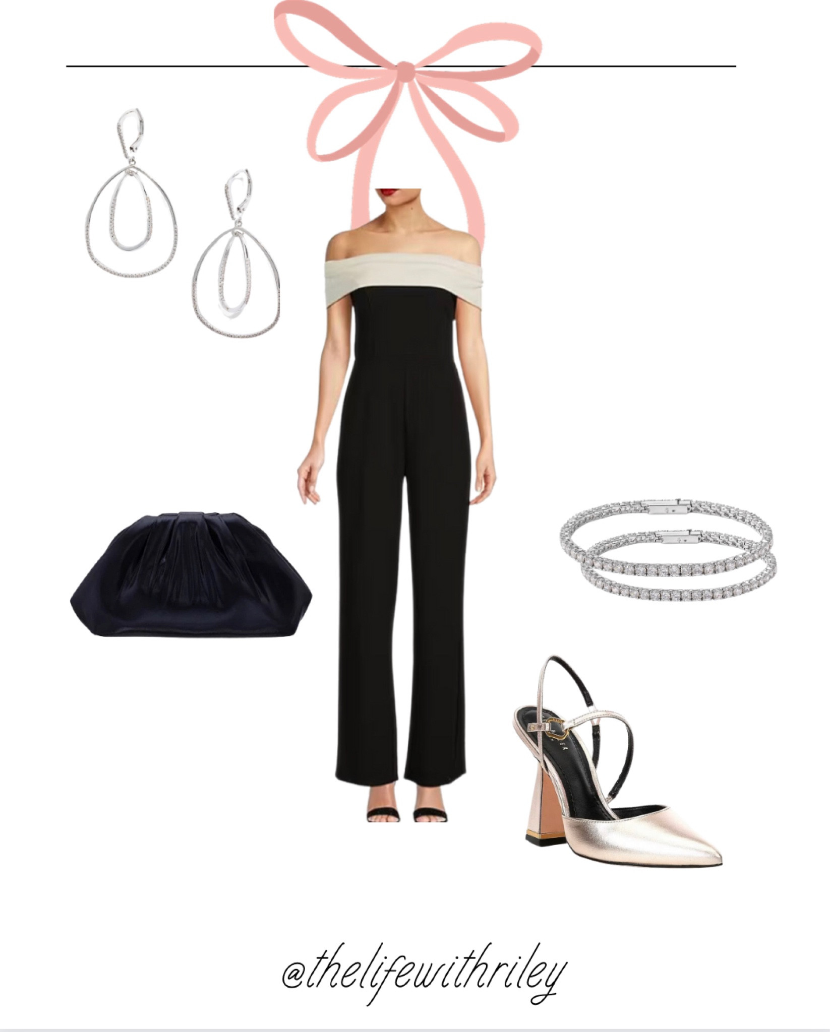 Fall Wedding Guest Jumpsuit 

Black jumpsuit, black and white jumpsuit, silver jewelry, fall wedding guest, black tie wedding, black clutch, tennis bracelet 

#LTKstyletip #LTKwedding #LTKparties