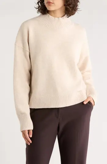 TRUTH Mock Neck Pullover Sweater in Oatmeal Heather at Nordstrom Rack, Size Large | Nordstrom Rack