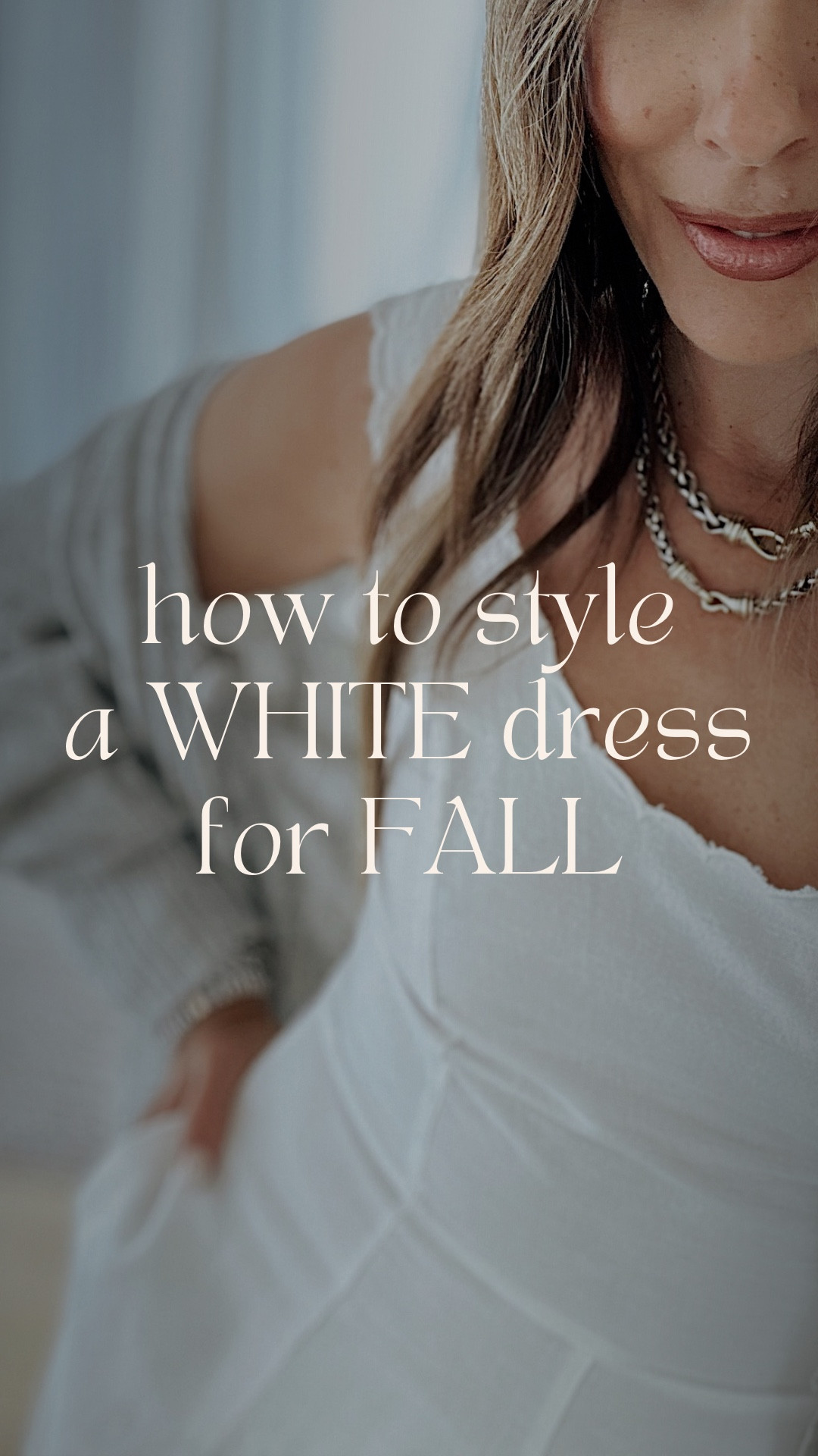 Who says a white dress is just for summer? 🍂✨ Style it up for fall with boots, a cozy knit, and golden hour vibes that carry you through the season. 🤍 


#LTKFindsUnder50 #LTKOver40 #LTKStyleTip