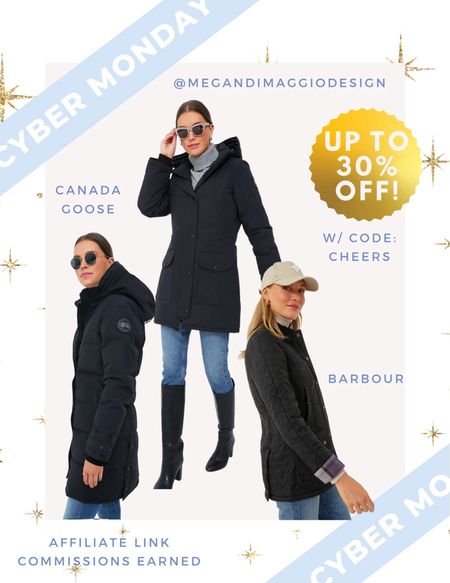 Last day to score up to 30% OFF on designer outwear from Canada Goose & Barbour!! These are quality investment pieces that you can score on major sale!! That’s how I snagged them 🤣 and wear them season after season!! ❄️

#LTKstyletip #LTKsalealert #LTKCyberWeek