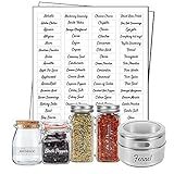 Spice Labels, Waterproof Minimalist Small Spice Jar Decals, Printed Modern Kitchen Herb Organization | Amazon (US)