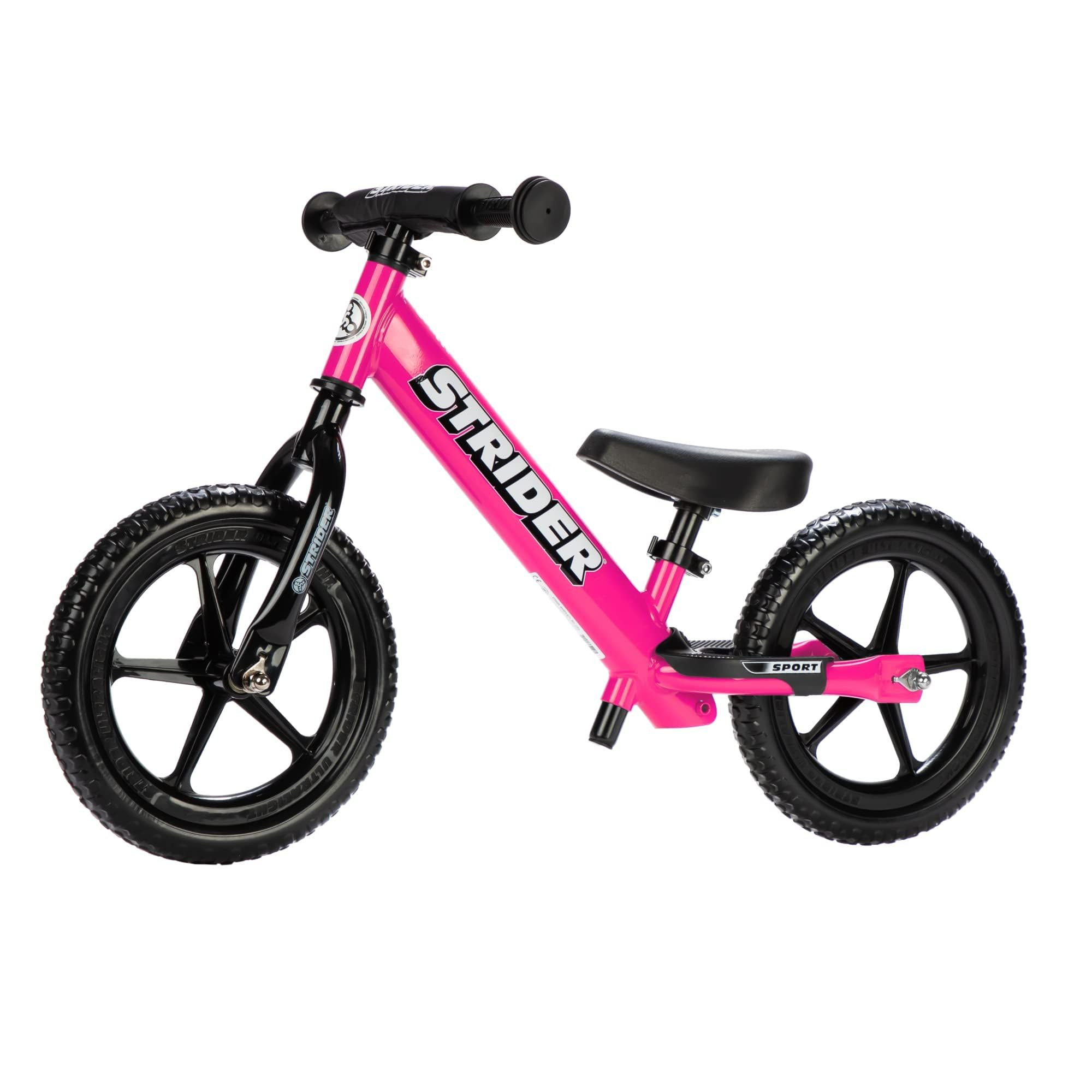 Strider 12” Sport Bike - No Pedal Balance Bicycle for Kids 1 to 4 Years - Includes Safety Pad, ... | Amazon (US)