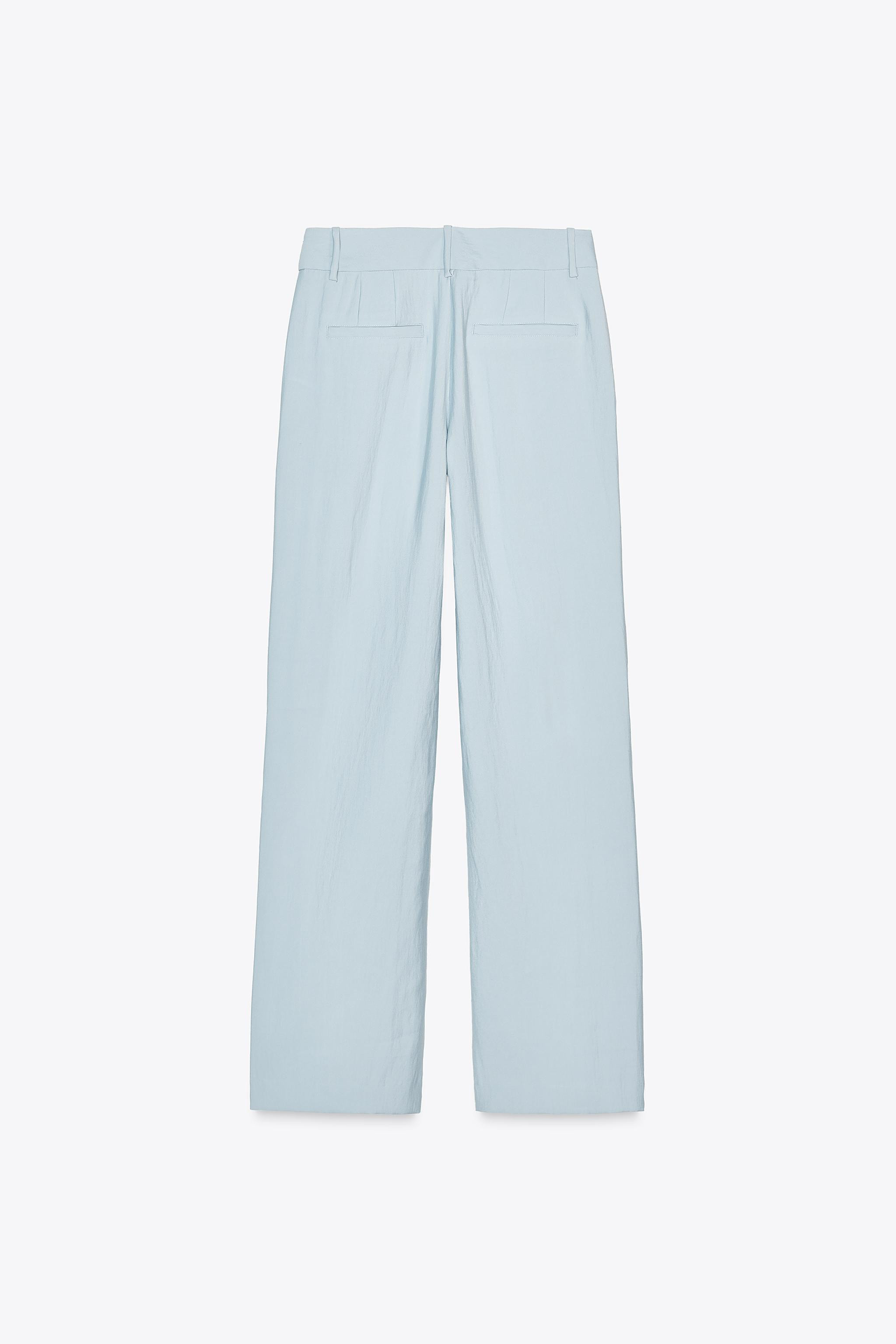 HIGH-WAISTED STRAIGHT LEG PANTS | Zara US