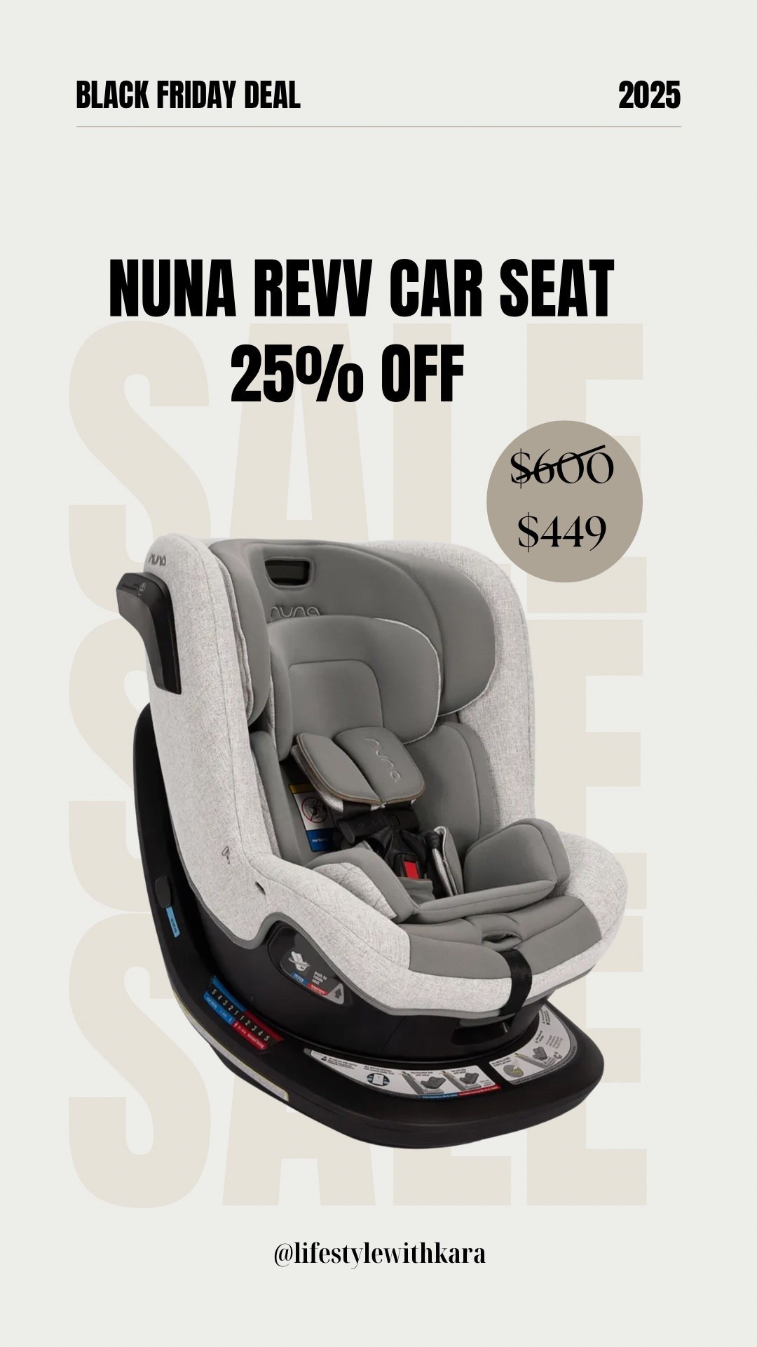 One of our beloved car seats Nuna revv is on sale for Black Friday! This is rare so grab it while you can! Now only $449 in selected color! 

#LTKCyberWeek #LTKKids #LTKBump