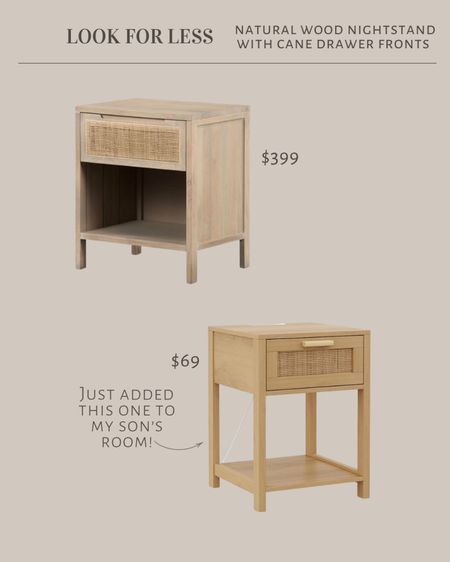 Natural wood and cane nightstands 

#LTKhome #LTKfindsunder100 #LTKstyletip