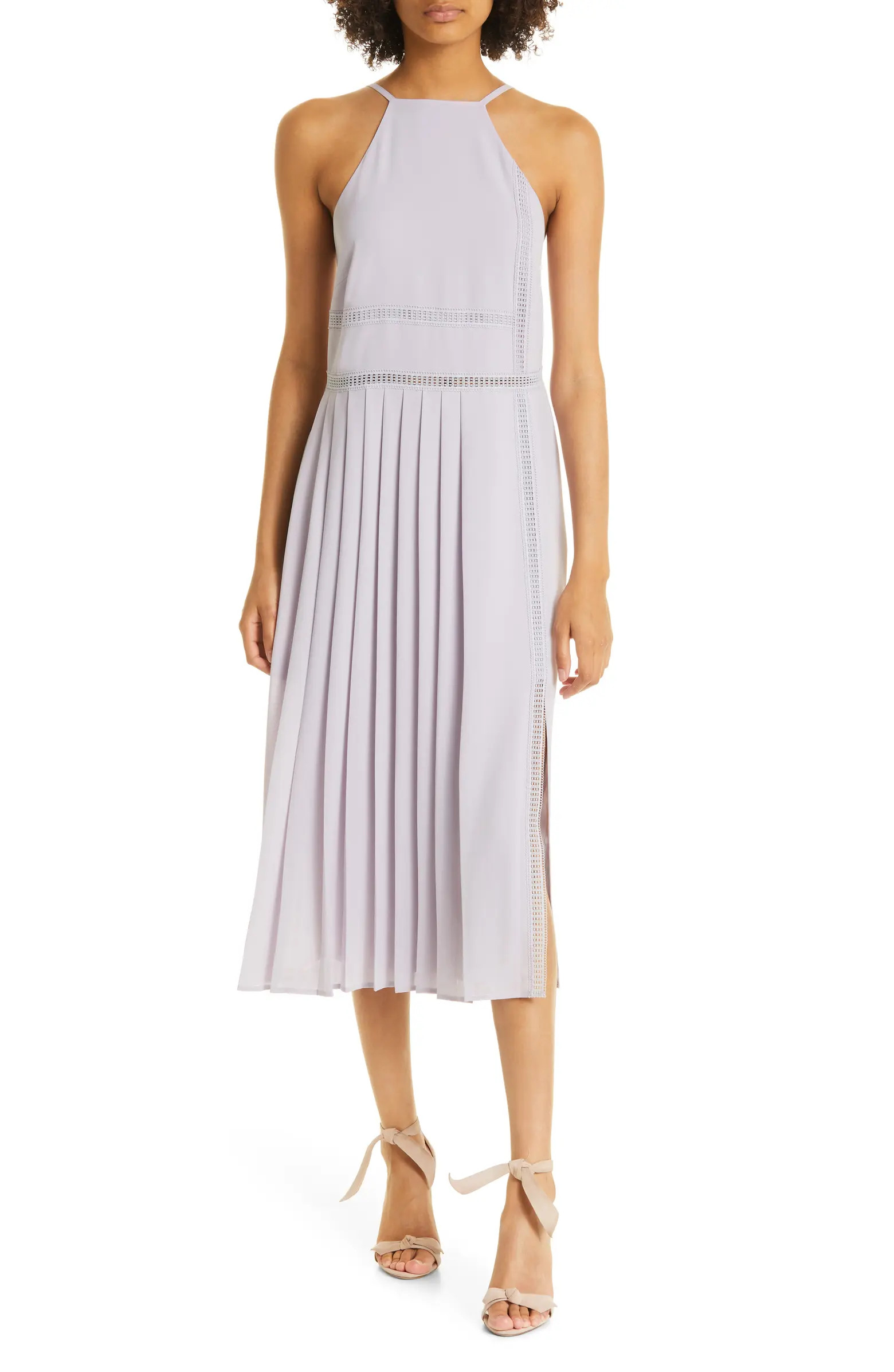 Camylie Lace Inset Halter Neck Dress | Nordstrom