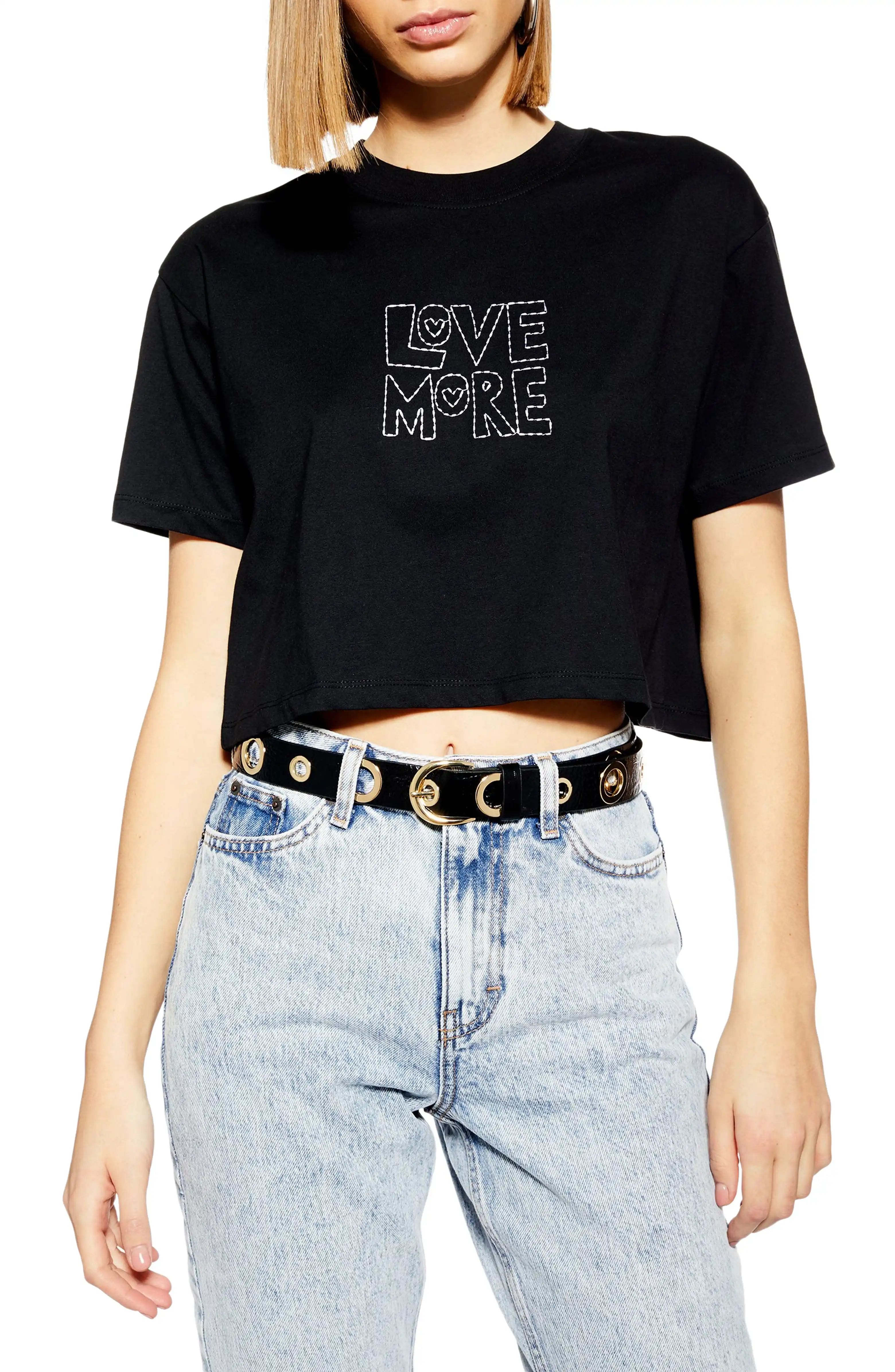 Love More Cropped Tee | Nordstrom