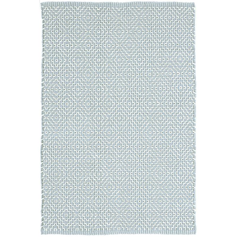 Beatrice Blue Handwoven Cotton Rug | Annie Selke