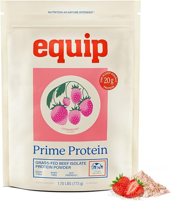 Equip Foods Prime Protein Powder | Clean, Grass Fed Beef Protein Powder | Carnivore Protein Isola... | Amazon (US)