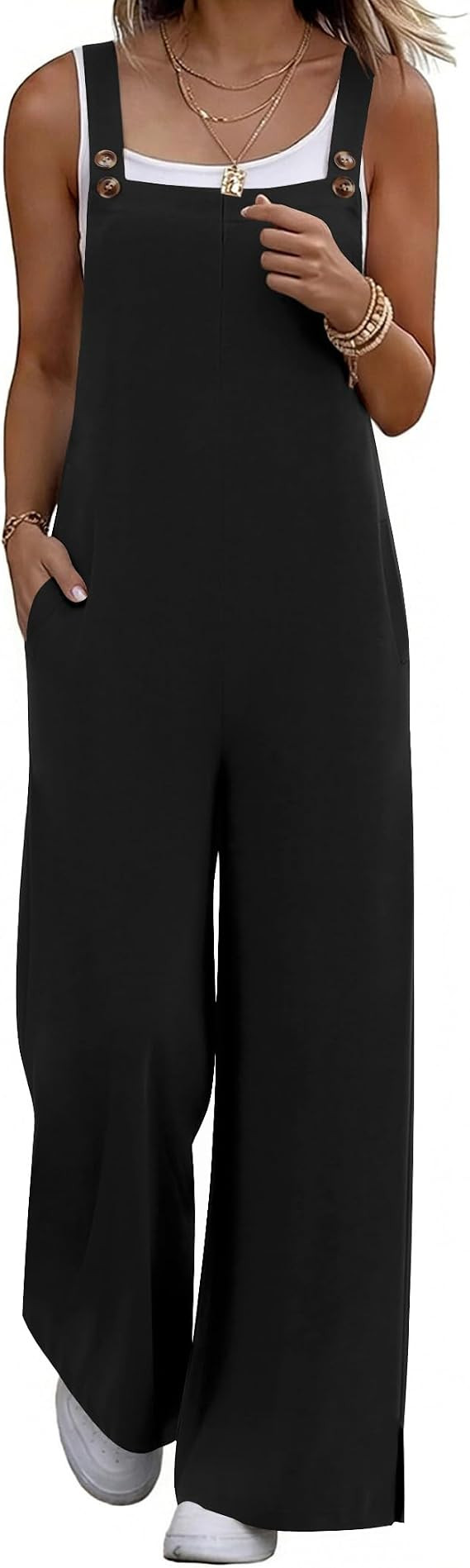 Ekouaer Overalls for Women Loose Fit Jumpsuits 2026 Fall Outfits | Casual One Piece Rompers with ... | Amazon (US)