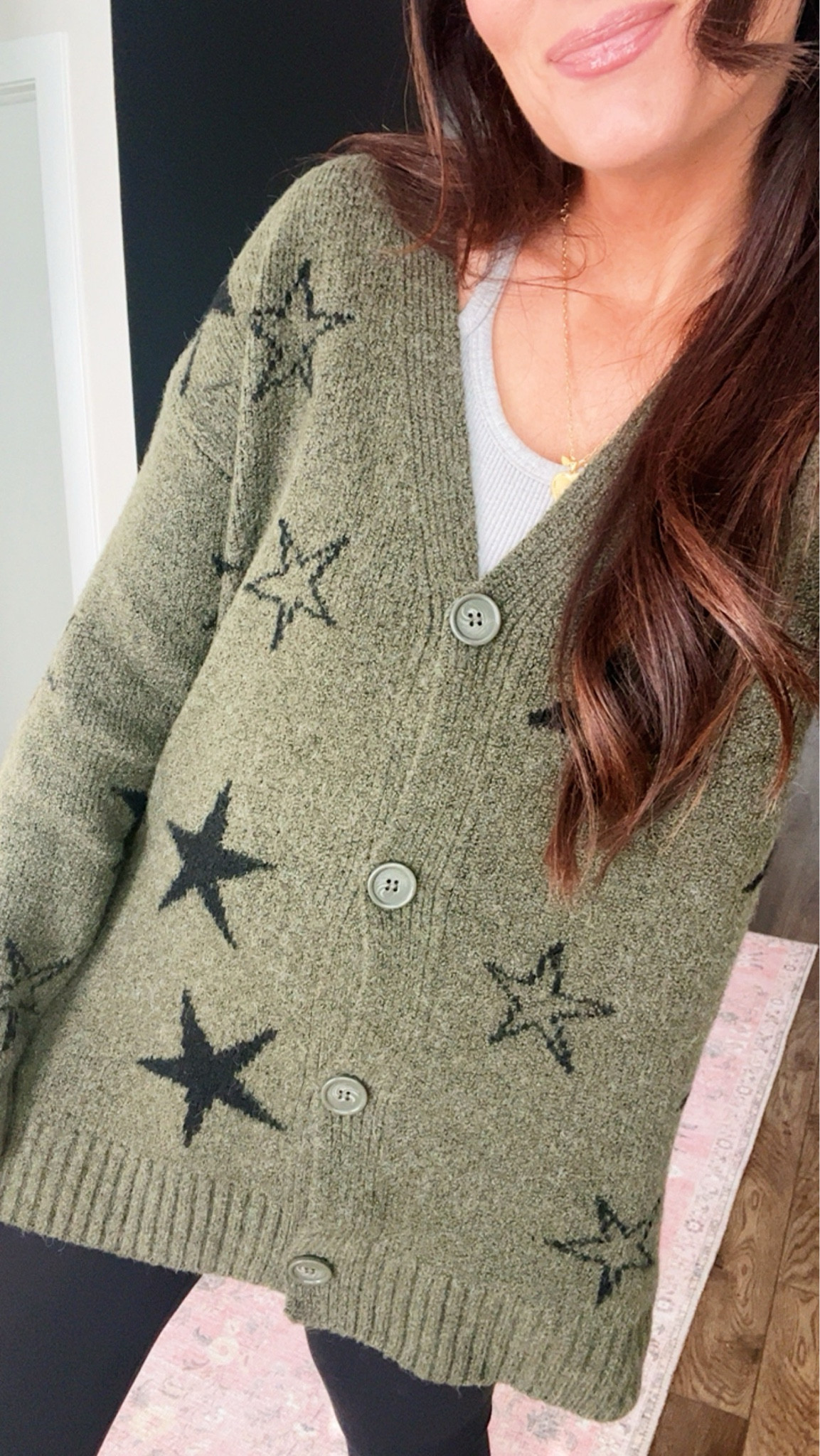The cutest + comfiest @walmartfashion cardigan! Not itchy one bit - in a medium #WalmartPartner #WalmartFashion @walmart 

#LTKSeasonal #LTKStyleTip #LTKFindsUnder50