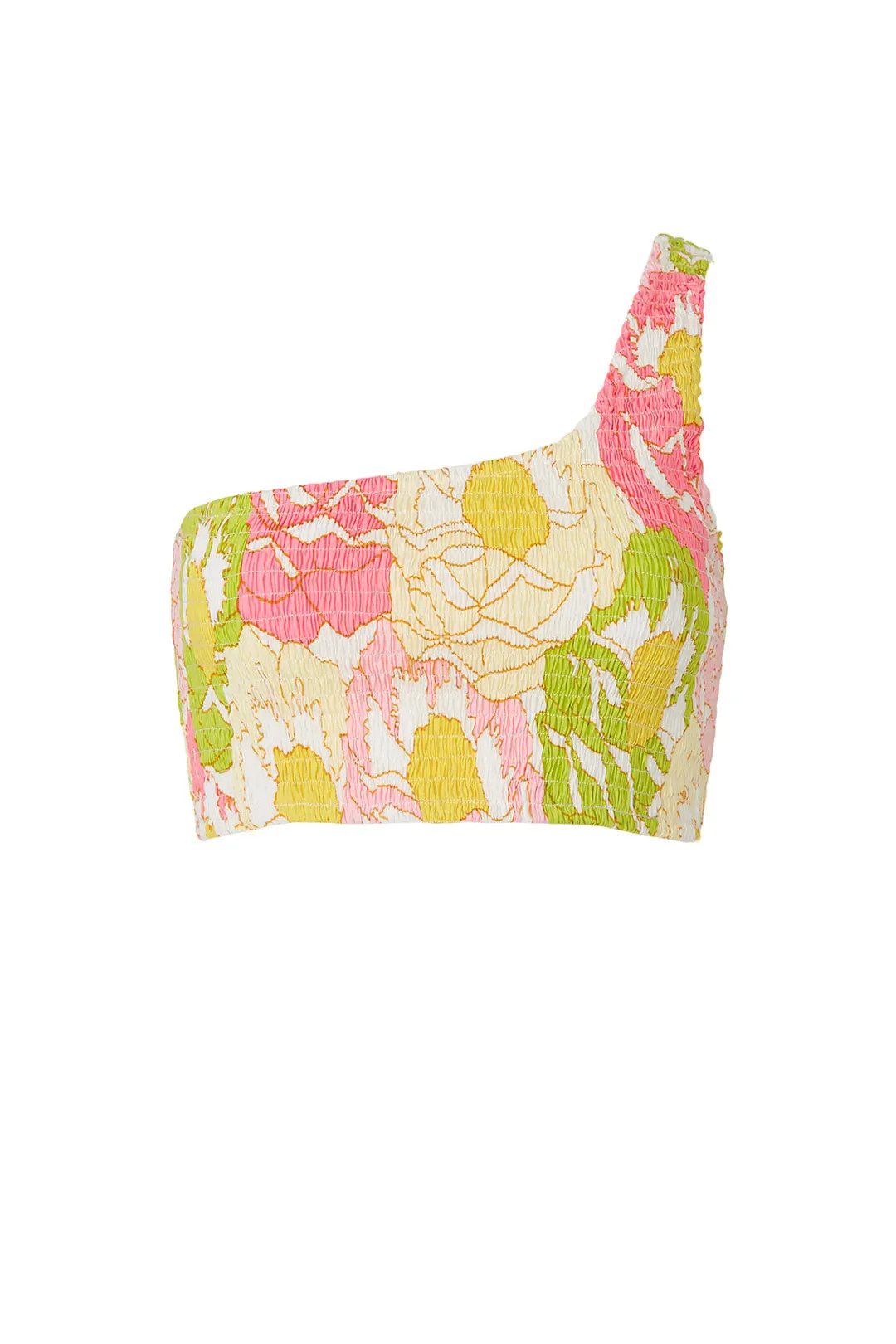 Floral One Shoulder Crop Top | Rent the Runway