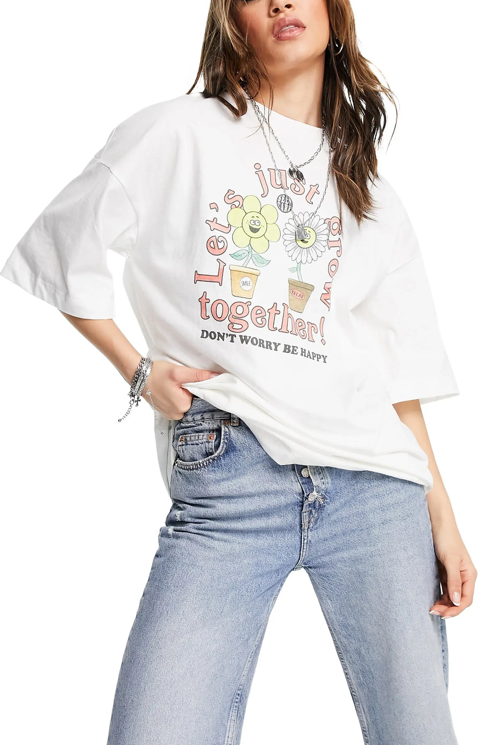 Let's Just Grow Together Cotton Graphic Tee | Nordstrom