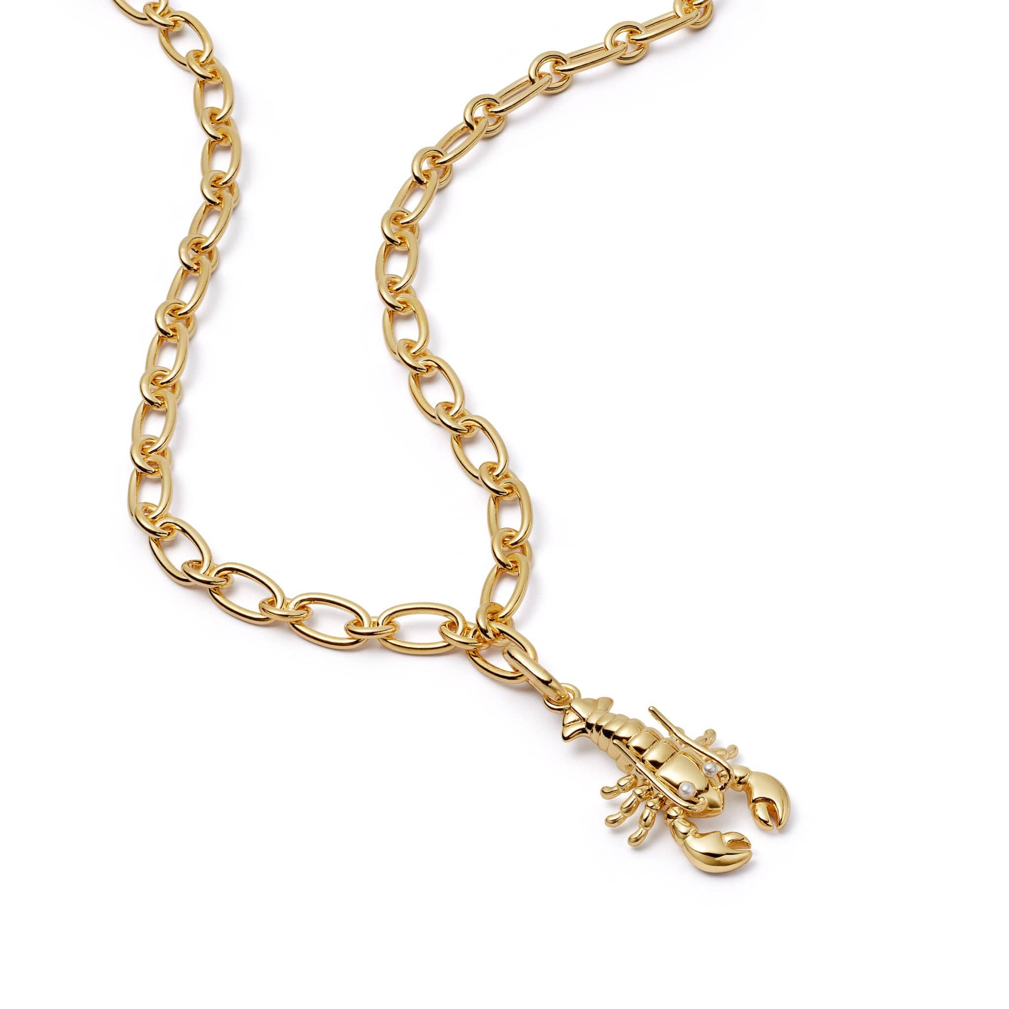 Lobster Chunky Chain Necklace 18ct Gold Plate | Daisy London Jewellery