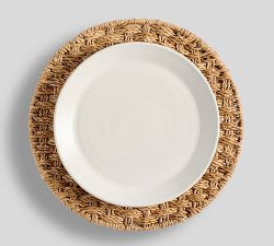 Capitola Woven Charger Plates - Set of 4 | Pottery Barn (US)