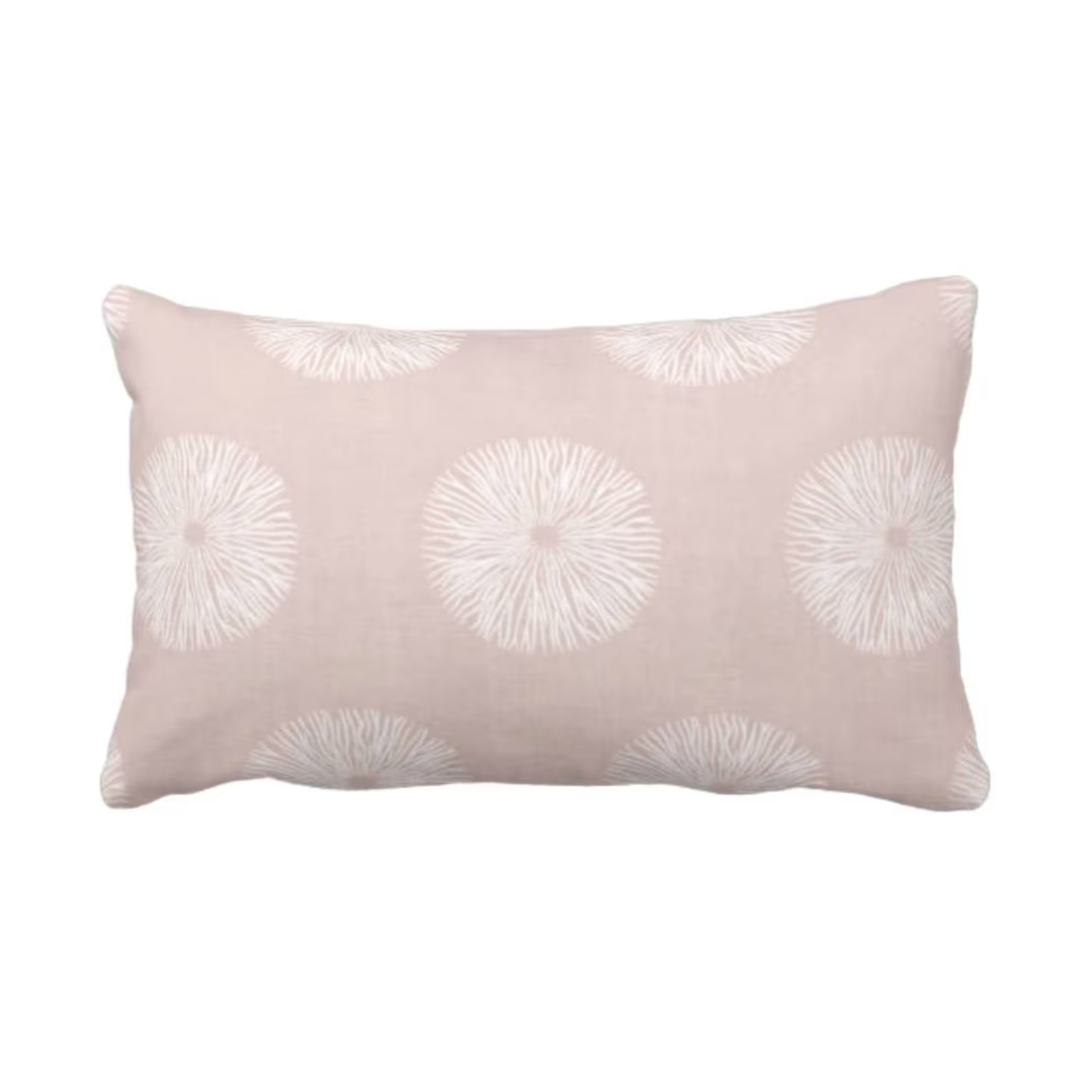 Sea Urchin Print Throw Pillow or Cover Blush/White 14 x | Etsy | Etsy (US)