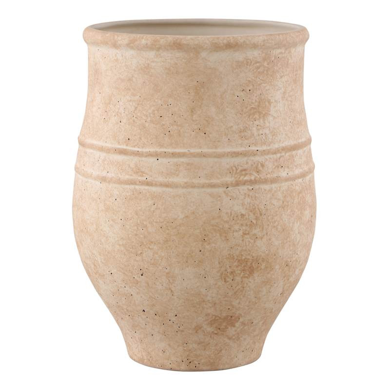 Neutral Ceramic Vase, 10.5" | At Home