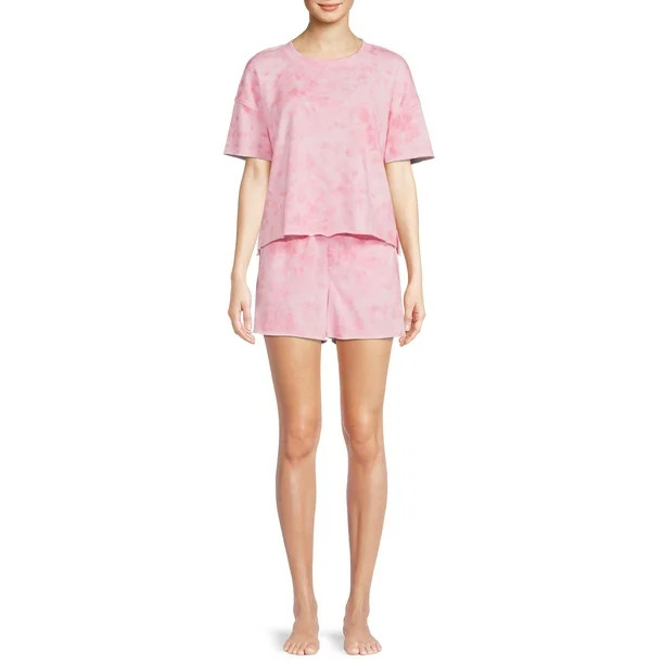 Secret Treasures Women's Sleep Top and Shorts, 2-Piece Set | Walmart (US)