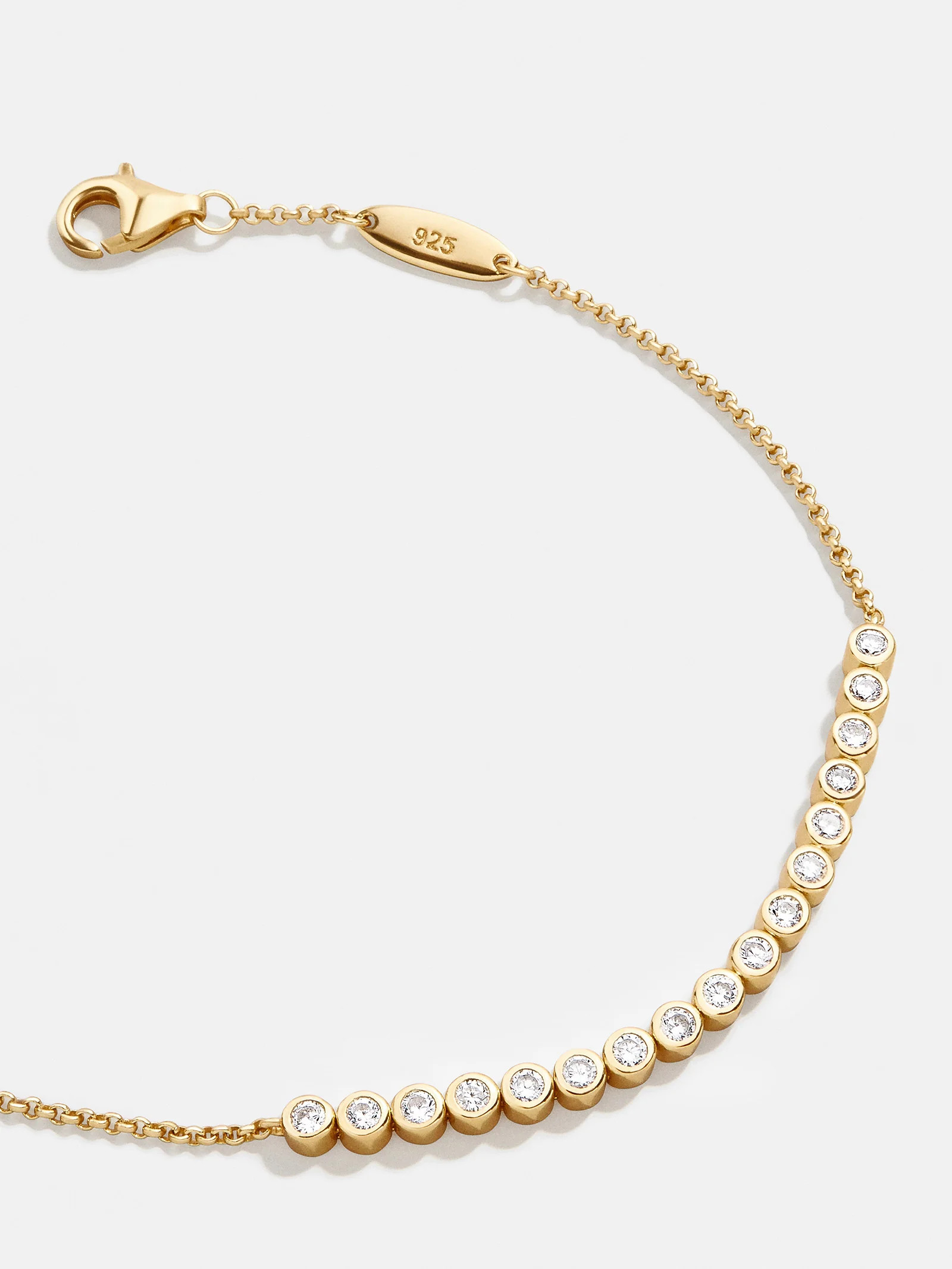 Sophie 18K Gold Tennis Bracelet - Gold/Pav� | BaubleBar (US)
